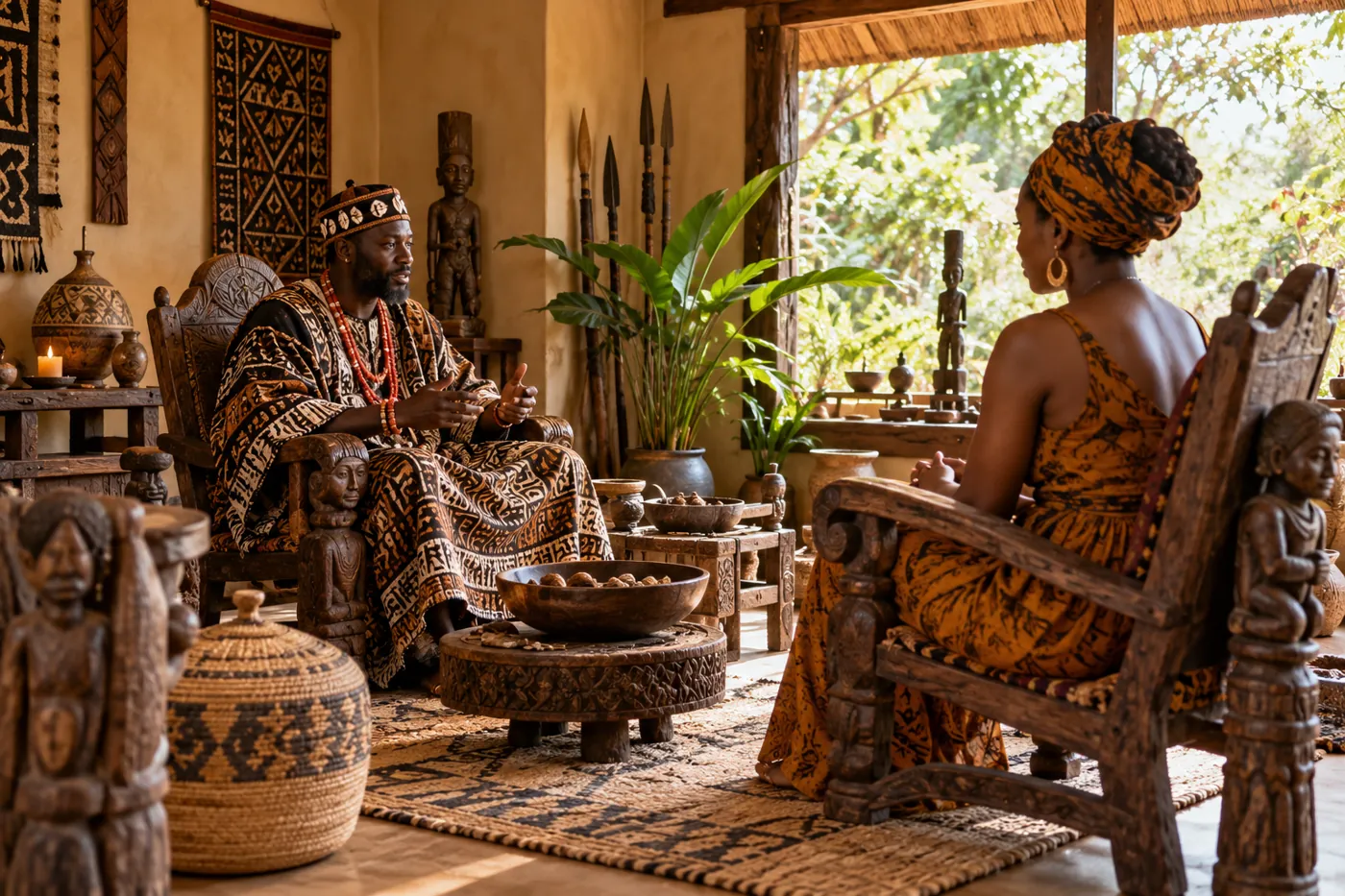 Illustrative traditional spiritual setting