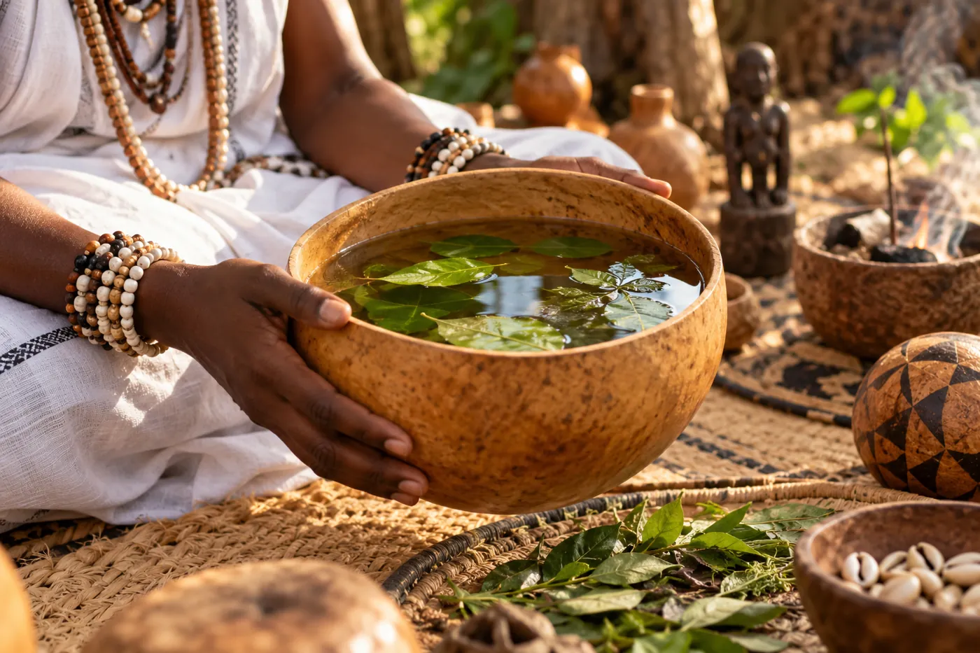 Illustrative traditional spiritual setting